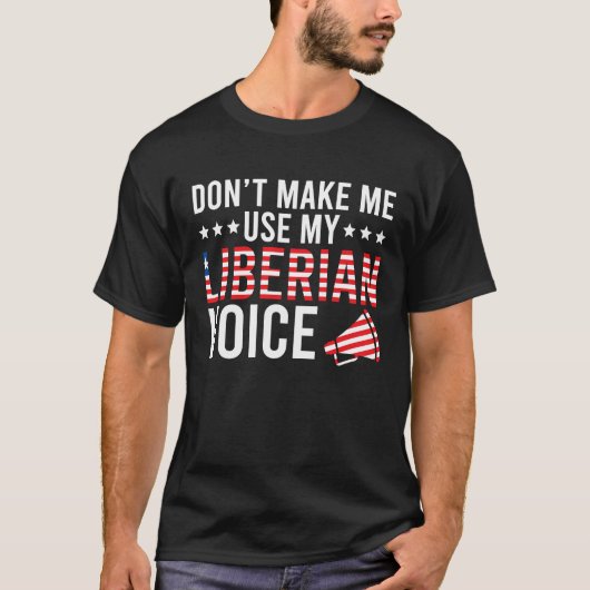 Liberiaanse stem Liberia Liberiaanse wortels T-shirt (Voorkant)
