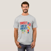 Liberiaanse Unisex zoet land van vrijheid T-shirt (Voorkant volledig)