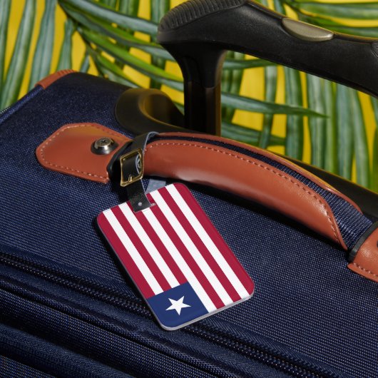 Liberiaanse vlag bagagelabel (Voorkant Insitu 1)