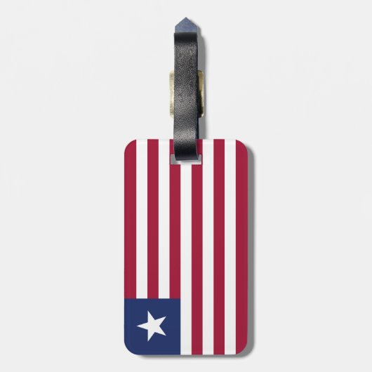 Liberiaanse vlag bagagelabel (Achterkant verticaal)