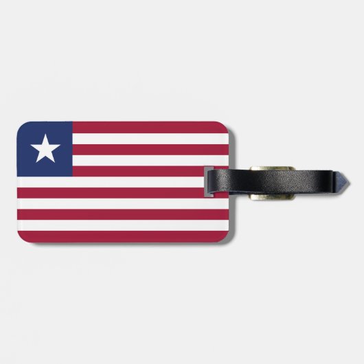 Liberiaanse vlag bagagelabel (Achterkant horizontaal)