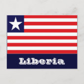 Liberiaanse vlag briefkaart (Voorkant)