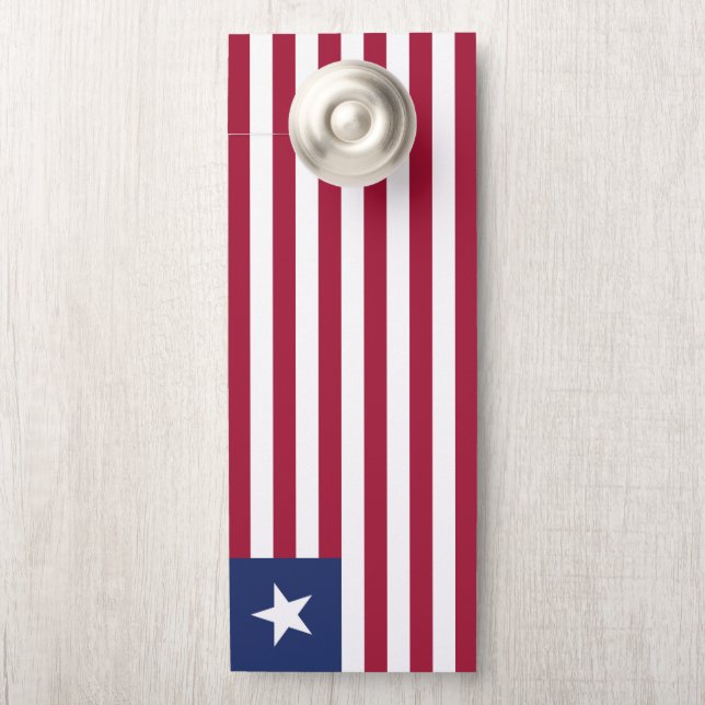 Liberiaanse vlag deurhanger (Op knop)