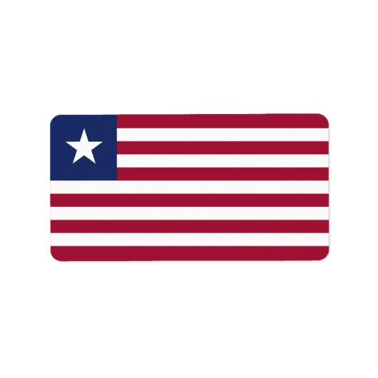 Liberiaanse vlag etiket (Voorkant)