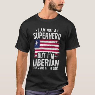 Liberiaanse vlag Herkomst Iâ´m Liberiaans T-shirt