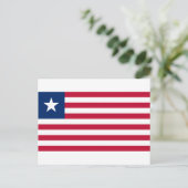 Liberiaanse vlag (Liberia) Briefkaart (Staand voorkant)