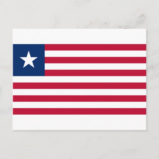 Liberiaanse vlag (Liberia) Briefkaart (Voorkant)