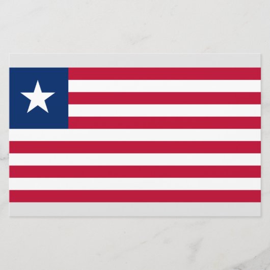 Liberiaanse vlag (Liberia) Briefpapier (Voorkant)