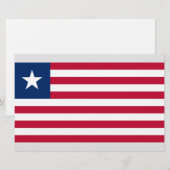 Liberiaanse vlag (Liberia) Briefpapier (Voorkant / Achterkant)