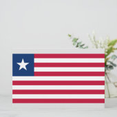 Liberiaanse vlag (Liberia) Briefpapier (Staand voorkant)