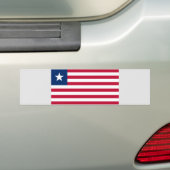 Liberiaanse vlag (Liberia) Bumpersticker (Op auto)