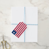 Liberiaanse vlag (Liberia) Cadeaulabel (Met Touw)