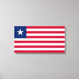 Liberiaanse vlag (Liberia) Canvas Afdruk