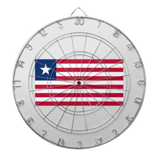 Liberiaanse vlag (Liberia) Dartbord (Voorkant)