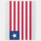 Liberiaanse vlag (Liberia) Fleece Deken (Voorkant)