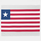Liberiaanse vlag (Liberia) Fleece Deken (Voorkant (Horizontaal))