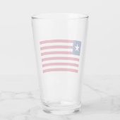 Liberiaanse vlag (Liberia) Glas (Achterkant)