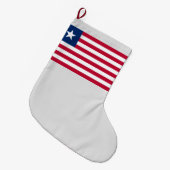Liberiaanse vlag (Liberia) Grote Kerstsok (Voorkant (Hangend))