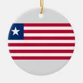 Liberiaanse vlag (Liberia) Keramisch Ornament (Voorkant)