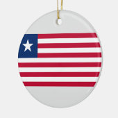 Liberiaanse vlag (Liberia) Keramisch Ornament (Links)
