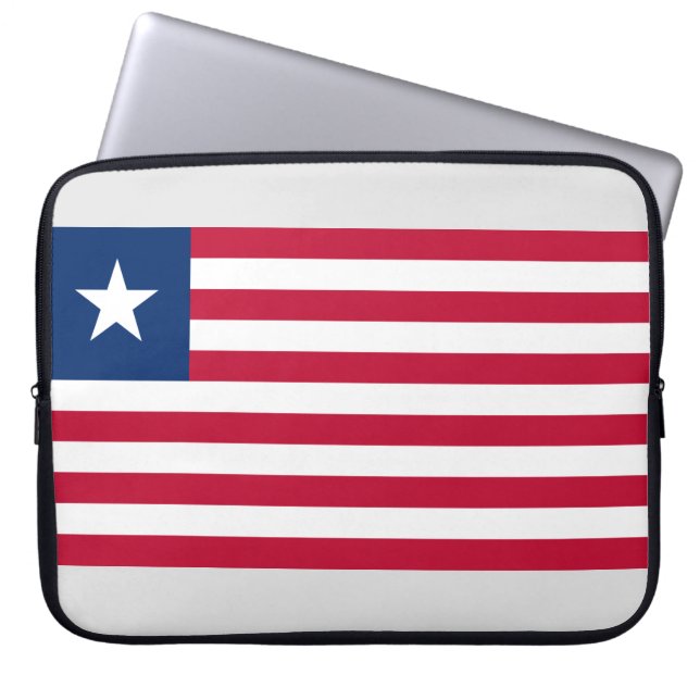 Liberiaanse vlag (Liberia) Laptop Sleeve (Voorkant)