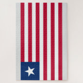 Liberiaanse vlag (Liberia) Legpuzzel (Verticaal)