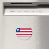 Liberiaanse vlag (Liberia) Magneet (Insitu (Vaatwasser))