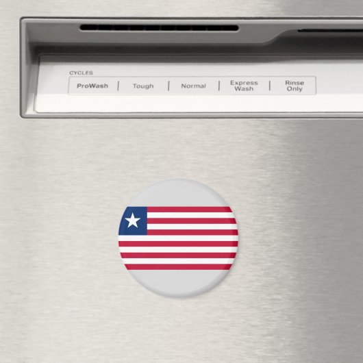 Liberiaanse vlag (Liberia) Magneet (Insitu (Vaatwasser))