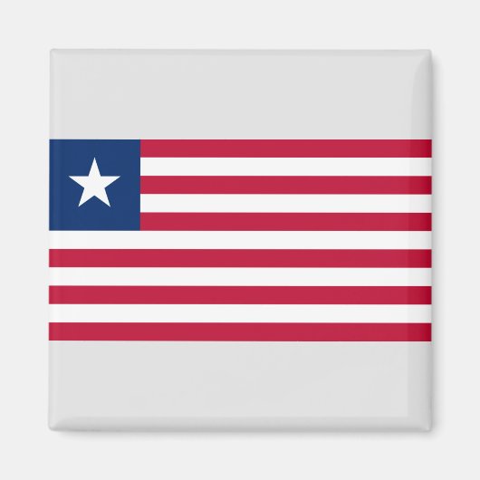 Liberiaanse vlag (Liberia) Magneet (Voorkant)