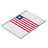 Liberiaanse vlag (Liberia) Notitieboek (Linkerzijde)