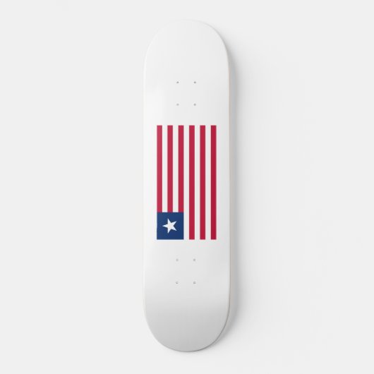 Liberiaanse vlag (Liberia) Persoonlijk Skateboard (Voorkant)