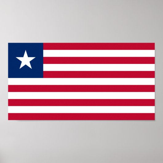 Liberiaanse vlag (Liberia) Poster (Voorkant)