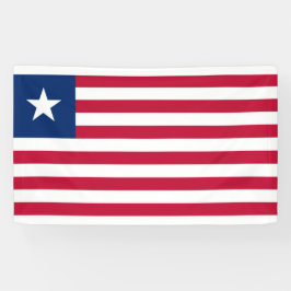 Liberiaanse vlag (Liberia) Spandoek