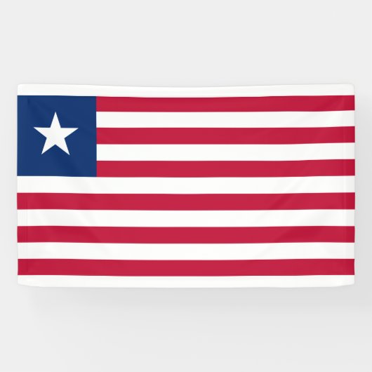 Liberiaanse vlag (Liberia) Spandoek (Horizontaal)