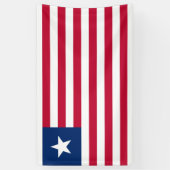 Liberiaanse vlag (Liberia) Spandoek (Verticaal)