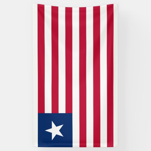 Liberiaanse vlag (Liberia) Spandoek (Verticaal)