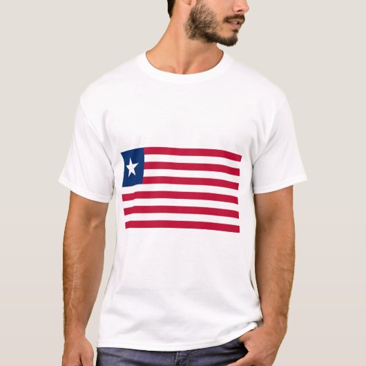 Liberiaanse vlag (Liberia) T-shirt (Voorkant)
