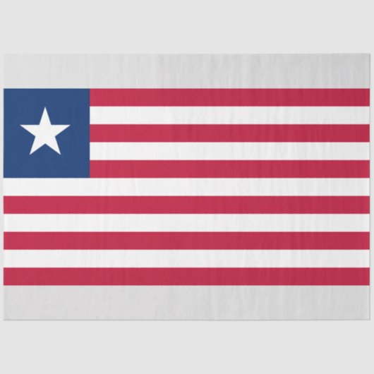 Liberiaanse vlag (Liberia) Tissuepapier (Voorkant)