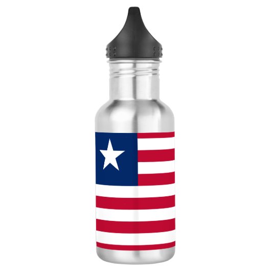 Liberiaanse vlag (Liberia) Waterfles (Links)