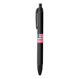 Liberiaanse vlag (Liberia) Zwarte Inkt Pen