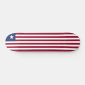Liberiaanse vlag persoonlijk skateboard (Horizontaal)