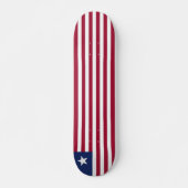 Liberiaanse vlag persoonlijk skateboard (Voorkant)