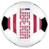 Liberiaanse vlag Schattig Patriottisch Voetbal (Gedraaid)
