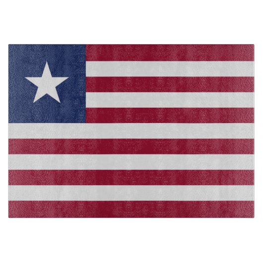 Liberiaanse vlag snijplank (Voorkant)