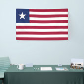 Liberiaanse vlag spandoek (Beurs)