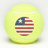 Liberiaanse vlag tennisballen (Achterkant)
