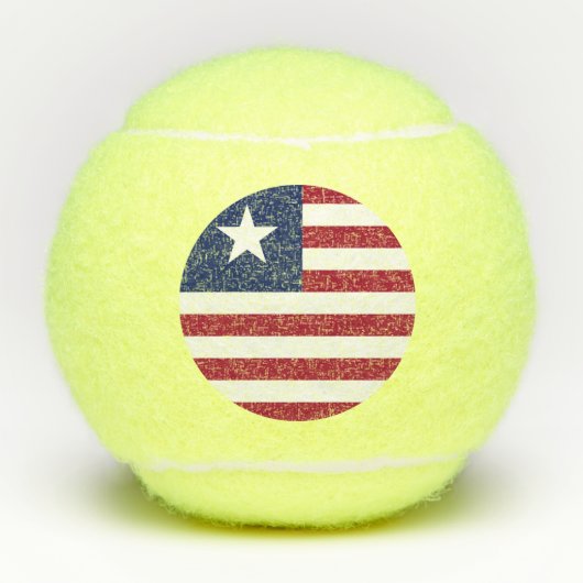 Liberiaanse vlag tennisballen (Voorkant)