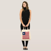 Liberiaanse vlag tote bag (Voorkant (model))