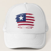 Liberiaanse vlag trucker pet (Voorkant)
