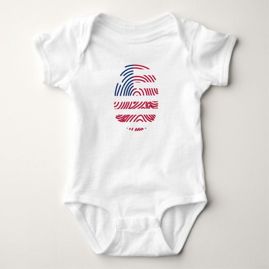Liberiaanse vlag Vingerprint Romper (Voorkant)